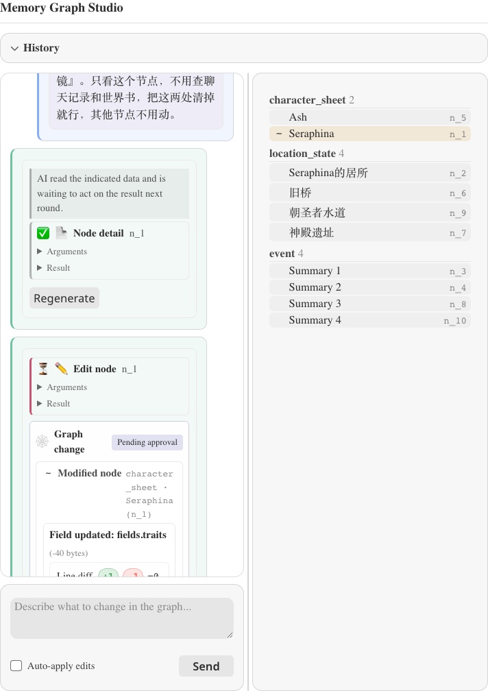 AI 修图的提案列表